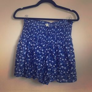 Blue American Eagle Flowy Shorts